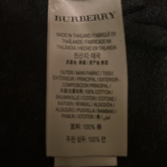 Men’s Burberry Grey Long-sleeve Polo - Picture 7 of 7
